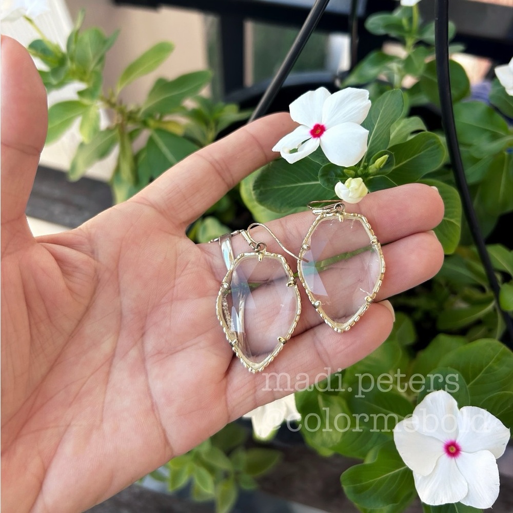 Kendra Scott Corley Earrings in Clear Crystal